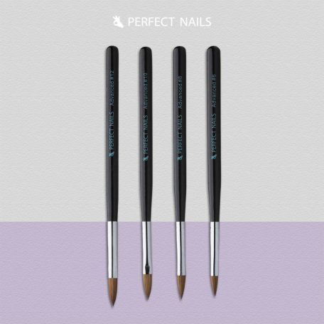 Porcelán Polygel Műkörömépítő Ecset - Wood Acryl - Advanced #12 - Perfect Nails