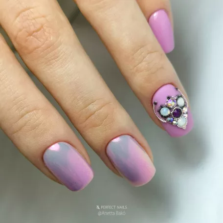 Chrome Powder - Körömdíszítő Unikornis Krómpor - Lila - Perfect Nails