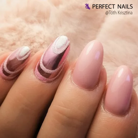 Chrome Powder - Körömdíszítő Krómpor - Rose Gold - Perfect Nails
