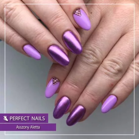 Chrome Powder - Körömdíszítő Krómpor - Lila - Perfect Nails