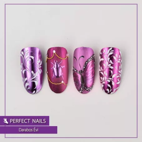 Chrome Powder - Körömdíszítő Krómpor - Magenta - Perfect Nails