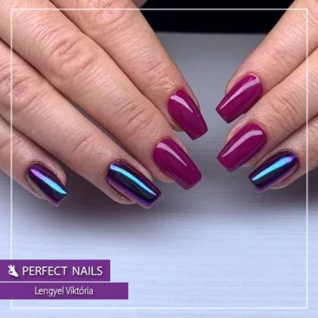 Chrome Powder - Körömdíszítő Szkarabeusz Krómpor - Lila - Perfect Nails
