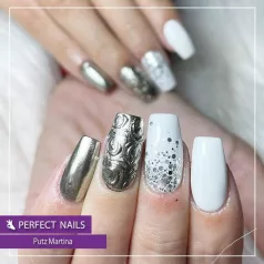   Chrome Powder - Körömdíszítő krómpor - Ezüst - Perfect Nails