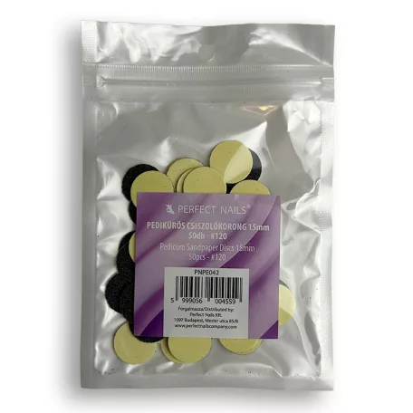 Pedikűrös Csiszolókorong 15mm 50db - #120 - Perfect Nails
