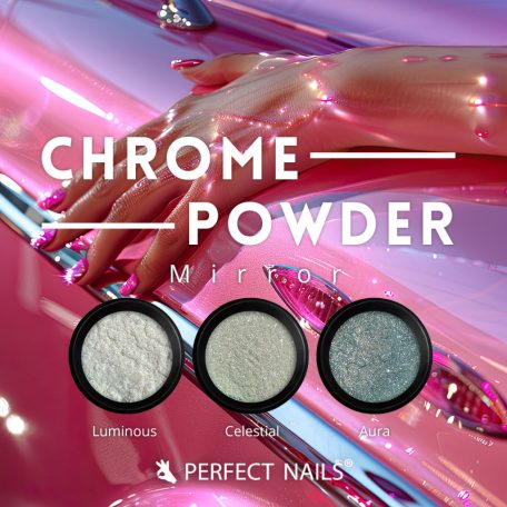 Mirror Chrome Powder - Körömdíszítő Tükörhatású Krómpor -  Aura - Perfect Nails