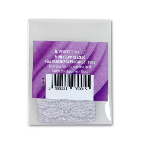 Mini csepp reszelő - Fém narancsfa pálcához -  10db - Perfect Nails