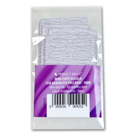Mini csepp reszelő - Fém narancsfa pálcához -  50db - Perfect Nails