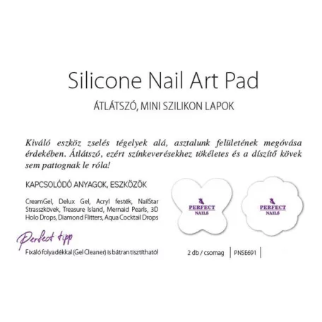 Silicone Nail Art Pad - Szilikon munkalap 2db - Perfect Nails