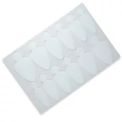   Szilikon Mosolyvonal sablon Reverse TIP Technikához - Orosz Extrém Francia - 12db - Perfect Nails