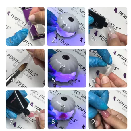 Szilikon Mosolyvonal sablon Reverse TIP Technikához - Orosz Extrém Francia - 12db - Perfect Nails