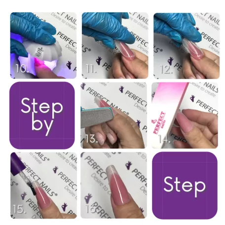 Szilikon Mosolyvonal sablon Reverse TIP Technikához - Orosz Extrém Francia - 12db - Perfect Nails