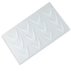   Szilikon Mosolyvonal sablon Reverse TIP Technikához - Dupla Mosolyvonal - 12db - Perfect Nails