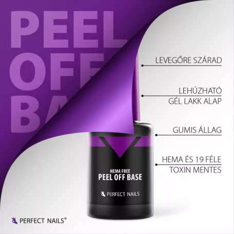PEEL OFF BASE - Lehúzható Gél Lakk Alap 8ml - Perfect Nails
