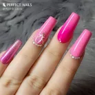 Full Coverage Gel Tip - Zselés Műköröm Tip Készlet 120db - Square Medium - Perfect Nails