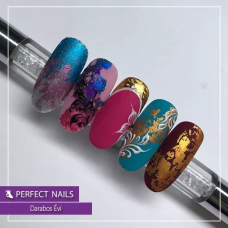 Transzferfólia Készlet - Metallic Mania - 10db - Perfect Nails
