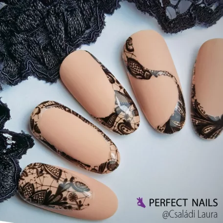 Transzferfólia - Black Lace 01 - Perfect Nails