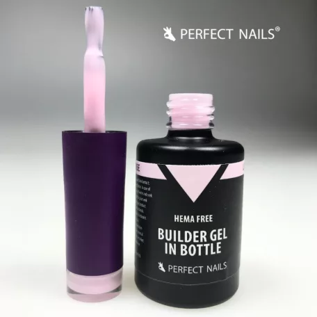 HEMA FREE Builder Gel in Bottle - Színezett üveges építőzselé 15ml - Light Rose - Perfect Nails