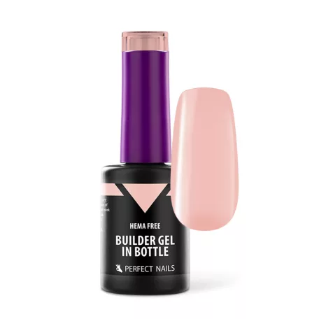 HEMA FREE Builder Gel in Bottle - Színezett üveges építőzselé 8ml - Light Peach - Perfect Nails