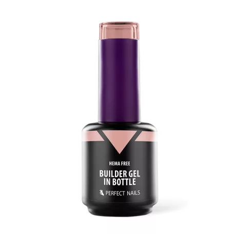 HEMA FREE Builder Gel in Bottle - Színezett üveges építőzselé 15ml - Cover Peach - Perfect Nails