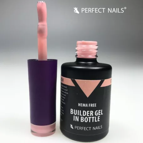HEMA FREE Builder Gel in Bottle - Színezett üveges építőzselé 15ml - Cover Peach - Perfect Nails