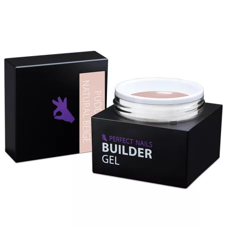 Pudding Cover Gel - Építőzselé - Natural Beige 15g - Perfect Nails