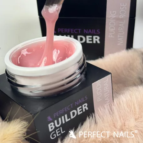 Pudding Cover Gel - Építőzselé - Natural Rose 50g  - Perfect Nails