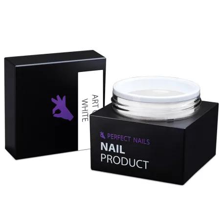Art Gel - Műköröm Díszítő Színes Zselé - White 5g - Perfect Nails