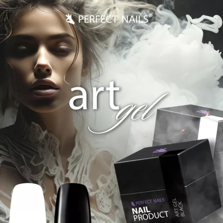 Art Gel - Műköröm Díszítő Színes Zselé – Black 5g - Perfect Nails