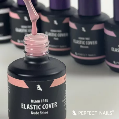 Elastic Cover Base Gel - Hema Free Erősített Gél Lakk Alap - Nude Shine - 8ml - Perfect Nails