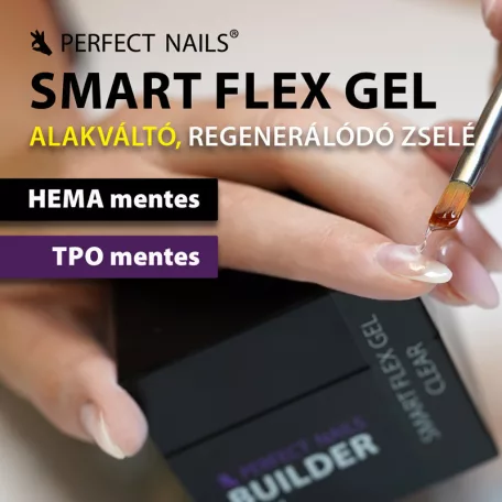 Smart Flex Gel Átlátszó Műkörömépítő Zselé - Clear 15g - Perfect Nails