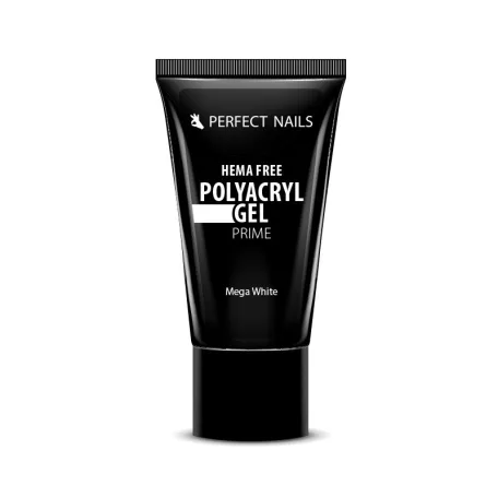 PolyAcryl Gel Prime - Hema Free Tubusos Polygel - Mega White 30g - Perfect Nails