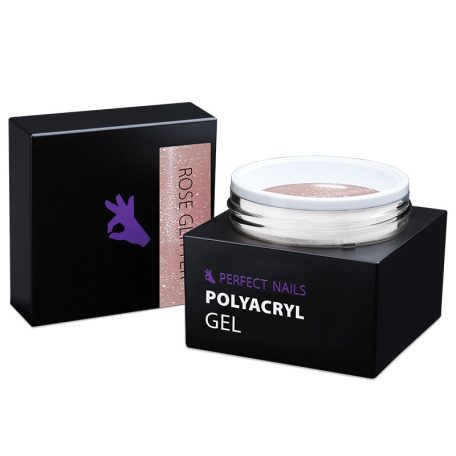 Perfect PolyAcryl Gel - Polygel Rose Glitter 15g - Perfect Nails