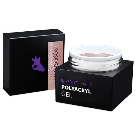 Perfect PolyAcryl Gel - Polygel Rose Glitter 50g - Perfect Nails