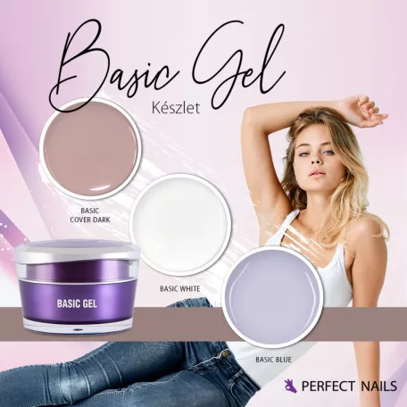 Basic Blue Gel - Műkörömépítő Zselé 15g - Perfect Nails