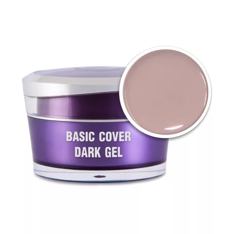 Basic Cover Dark Gel - Körömágyhosszabbító Zselé 15g - Perfect Nails