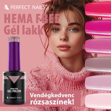 HEMA FREE Gél Lakk HF043 4ml - Cotton Candy - Perfect Nails