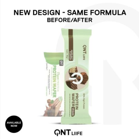 QNT Vegan Wafer bar Hazelnut 1 karton(35gx12db)