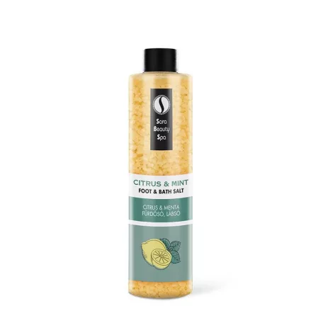 Citrus és Menta frissítő fürdősó és lábsó 330g