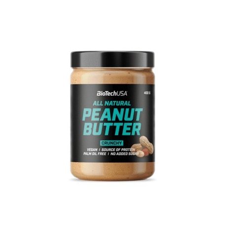 Biotech Peanut mogyoróvaj Crunchy (ropogós) 400g
