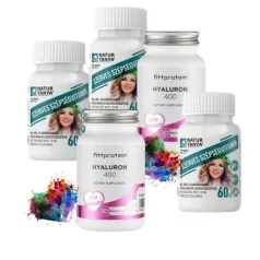   Szépség Pack 60 napra Szerves szépségvitamin (3db) + Fittprotein Hyaluron 400 (2db)