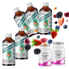   3 Féle Rost + Kollagén Csomag - Vegán BÉLRADÍR Plusz 480ml (5db) + Fittprotein Collagen 4YOU (2db)