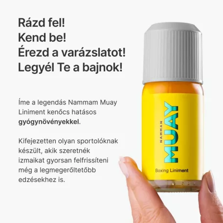 MUAY Boxing Liniment Melegítő olaj 120ml Csomag (4db)