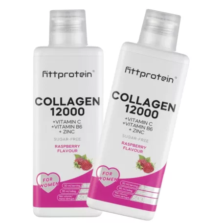 Fittprotein Collagen 12000mg Duopack Málna íz