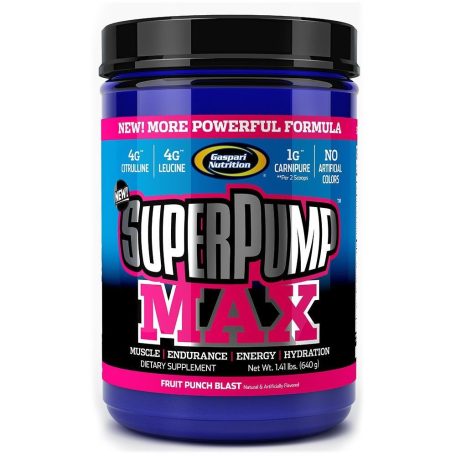 Gaspari Super Pump Max 640 g edzés előtti teljesítménynövelő