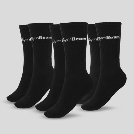 GymBeam 3/4 Socks 3Pack zokni fekete