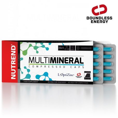 Nutrend Multimineral Compressed Caps - 60 kapszula  ásványi anyagokat tartalmazó táplálékkiegészítő