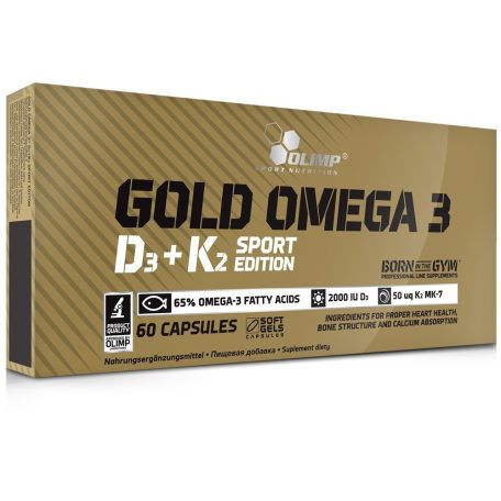 Olimp Gold Omega 3 Sport Edition D3 + K2 SE 60 kapszula Omega3 vitamin készítmény
