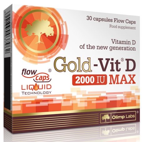 Olimp Labs Gold VIT™  D Max 2000 IU - 30 kapszula D.vitamin tartalmú táplálékkiegészítő