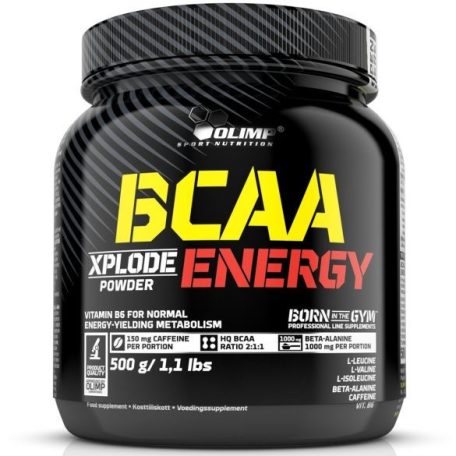 Olimp BCAA Xplode Energy 500g egy hatékony edzés előtti teljesítménynövelő