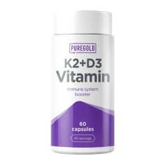   PureGold K2+D3 Vitamin csont- és immunrendszer védő 60 kapszula